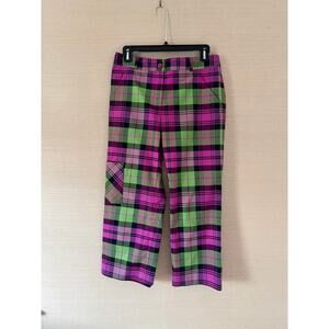 Lilly Pulitzer Bold Plaid Straight-Leg Pant – Size 6